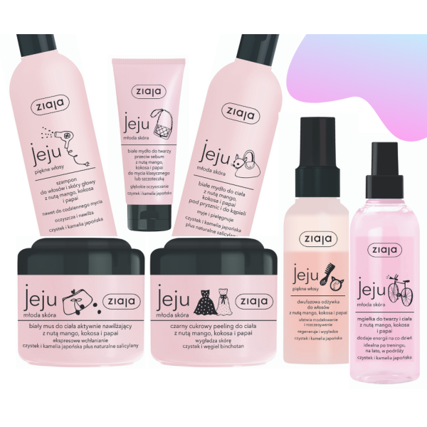 ZIAJA pink hair care kit